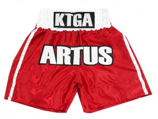 Personalisierte Boxershorts , Boxershorts erstellen : KNBXCUST-2042-Rot